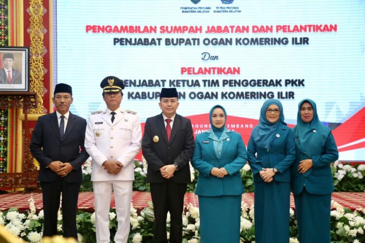 Pj Gubernur Sumsel Lantik Aswar Wijaya Sebagai Pj Bupati OKI