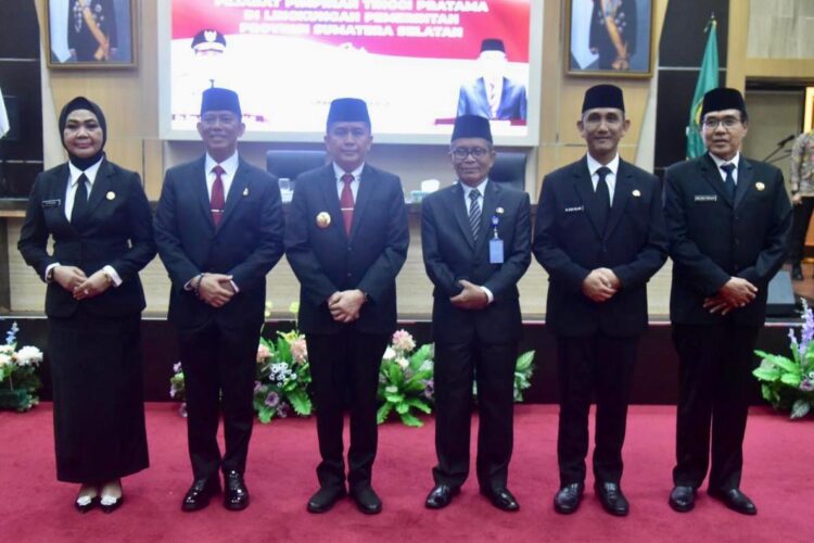 Pj Gubernur Agus Fatoni Lantik Empat Pejabat Eselon II Pemprov Sumsel