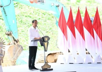 Jokowi Lakukan Peletakan Batu Pertama Kawasan Kantor OIKN