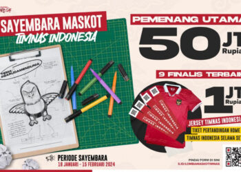 Buruan Ikutan Sayembara Desain Maskot Timnas Indonesia