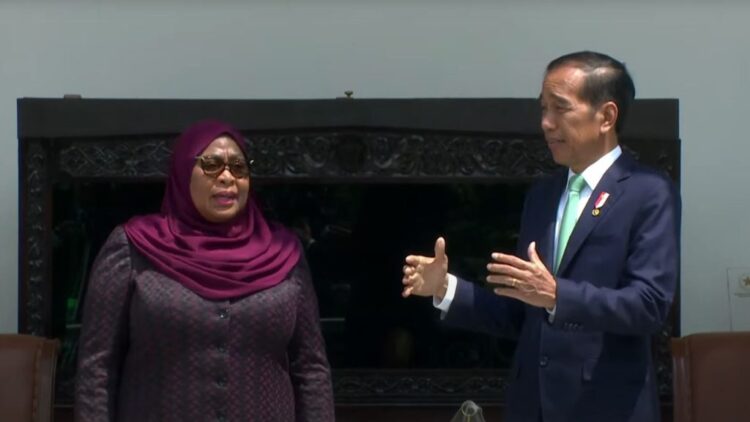 Jokowi Sambut Presiden Tanzania Samia Suluhu di Istana Bogor