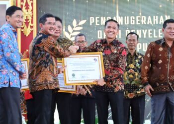 Raih Kualitas Tertinggi Kepatuhan Pelayanan Publik, Pemkot Palembang Terima Penghargaan Dari Ombudsman RI