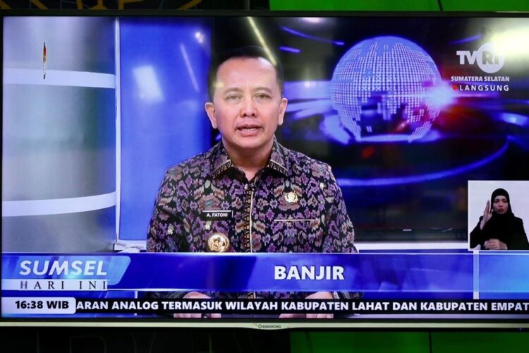 Pj Gubernur Sumsel Agus Fatoni Mendadak Jadi Pembawa Berita