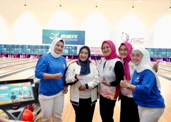 Pj Ketua TP PKK Tyas Fatoni Buka Fun Game Bowling Perwosi Sumsel 2024