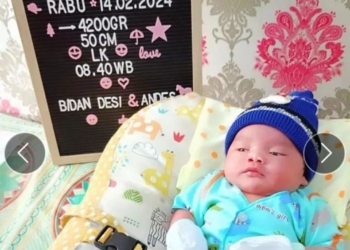 Lahir Tanggal 14 Februari Saat Pencoblosan, Bayi di Sumsel Diberi Nama Muhammad Prabowo Gibran