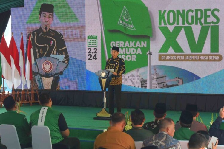 Jokowi Ajak GP Ansor Turut Sukseskan Pemilu 2024