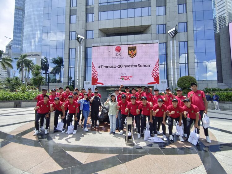 Timnas Indonesia U-20 Sekolah Pasar Modal di BEI