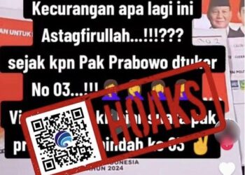(HOAKS) Video Prabowo-Gibran Nomor Urut 03
