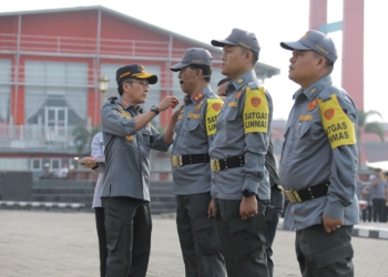 Ratu Dewa Terjunkan Ribuan Satlinmas untuk Sukseskan Pemilu 2024 di Palembang