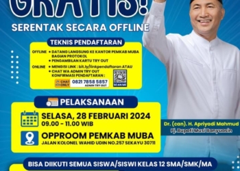 Pj Bupati Apriyadi Gelar Try Out Gratis, Hadiahnya Puluhan Juta