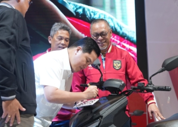 Motor Listrik GESITS Edisi Timnas Indonesia dengan Jumlah Terbatas Resmi Diluncurkan