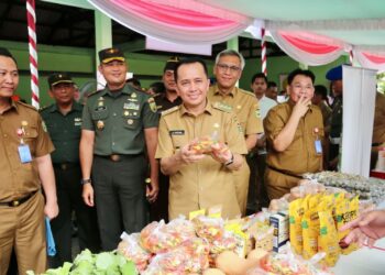 Pertama di Indonesia, Pj Gubernur Agus Fatoni Launching Gerakan Pasar Murah Serentak se-Sumsel