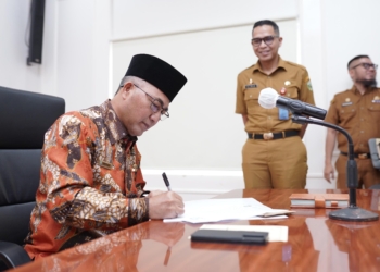 Pj Bupati Apriyadi Hibahkan Lahan untuk Pendirian Kantor Samsat Muba II