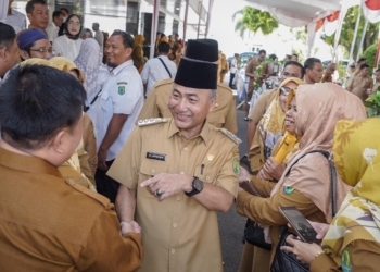 Pj Bupati Apriyadi Pimpin Langsung Apel Bersama dan Halal Bihalal Setelah Libur Lebaran