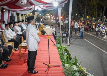 Pj Bupati Apriyadi Pawai Takbir Bareng Ribuan Warga Muba