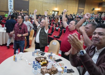 Pj Bupati Sandi Fahlepi Boyong Pecinta Sepakbola Nobar AFC U-23 di Opproom Pemkab Muba