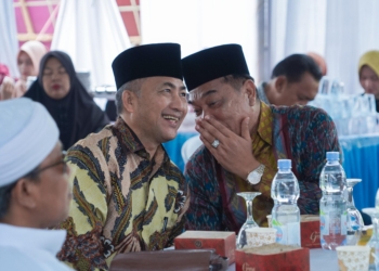 Tampil Duet Perdana, Apriyadi-Toha Hadiri Ngunduh Mantu Ketua Pujakesuma Muba