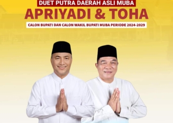 Duet Apriyadi-Toha Berpotensi Besar Menang di Pilkada Muba