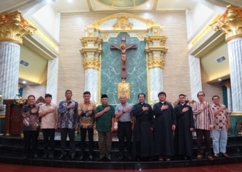 Wadankorbrimob Polri Hadiri Perayaan Pesta Nama Gereja Santo Thomas