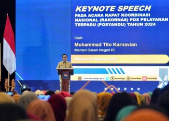 Pj Ketua TP PKK Sumsel Melza Elen Setiadi Hadiri Rakornas Posyandu 2024