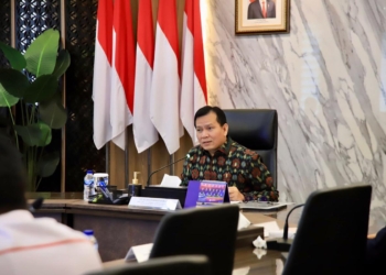 Pj Gubernur  Elen Setiadi Pimpin Rakor Pertimbangan Penyelesaian Illegal Drilling di Kantor Kemenko Perekonomian RI 