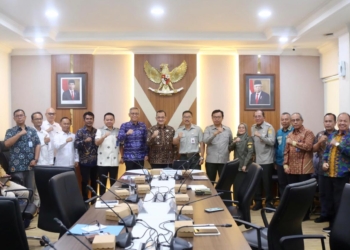 Sekda Sumsel Edward Candra  Membuka Sosialisasi dan Sinkronisasi Data Cetak Sawah Provinsi Sumsel Tahun 2024 