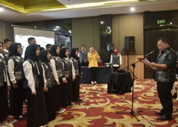 Pj Wali Kota Lantik Forum Anak Se-Palembang