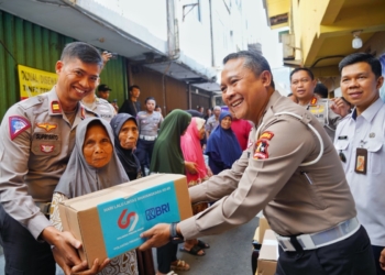 HUT Lantas Ke-69, Korlantas Polri Bakti Sosial di Jembatan Lima Tambora