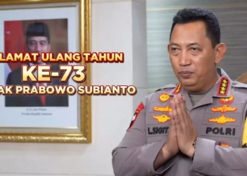 Kapolri Listyo Sigit Sampaikan Ucapan Ulang Tahun Prabowo ke-73 Tahun