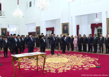 Prabowo Lantik Menteri Kabinet Merah Putih