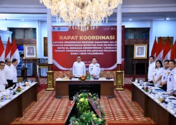 Pj Gubernur Elen Setiadi Gelar Rakor Bersama Wamen Investasi dan Hiliriasi/Wakil Kepala BKPM RI Bahas Pembangunan Pelabuhan Baru 