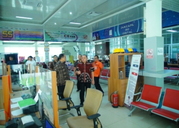 Hari Pertama Kerja Tahun 2025, Pj Bupati Muba Sandi Fahlepi Sidak Sejumlah OPD