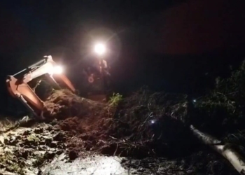 2 Titik Jalan Desa di OKU Selatan Tertutup Material Akibat Tanah Longsor