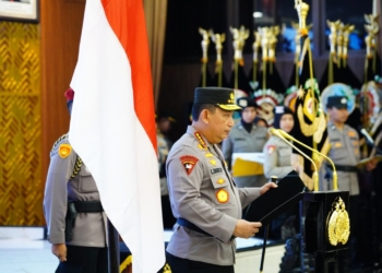 Kapolri Listyo Sigit Pimpin Upacara Kenaikan Pangkat untuk 10.548 Perwira Polri