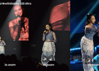 Kemampuan zoom Galaxy S25 Series terus disempurnakan untuk menangkap momen konser dengan tajam