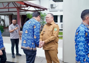 Pamit, Pj Bupati Muba Sandi Fahlepi Sampaikan Pesan Perpisahan Saat Apel Terakhir