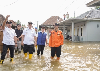 Bupati Muba Toha Tinjau Lokasi Banjir di Kecamatan Sanga Desa