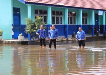 Disdik Palembang: Sekolah Terdampak Banjir Diizinkan Belajar Online