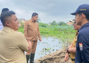 Tinjau Normalisasi Kolam Retensi, Sekda Aprizal: Pemkot Palembang Berkomitmen Atasi Banjir