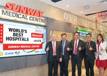 Sunway Medical Centre Dinobatkan sebagai Rumah Sakit Terbaik di Malaysia
