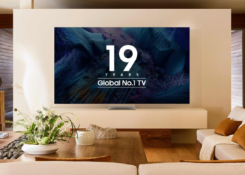 Samsung Electronics mempertahankan posisinya sebagai pemimpin pasar TV Global selama 19 tahun berturut-turut (Sumber: Omdia, Feb-2025. Hasil bukan merupakan endorsement dari Samsung)