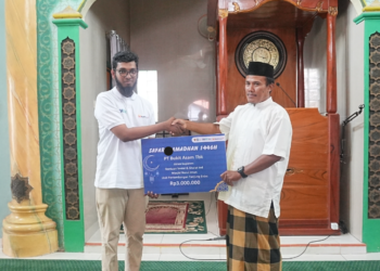 41 Relawan PTBA Menebar Kebaikan di Tanjung Enim dalam Sobat Aksi Ramadan 2025