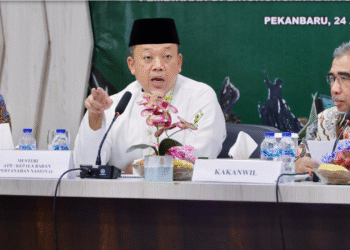 Bina Jajaran Kanwil BPN Provinsi Riau, Menteri Nusron Tegaskan agar Penyelesaian HGU dan Pemetaan Tanah Jadi Prioritas