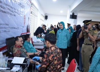 Feby Deru Harapkan Donor Darah Rutin Digelar Guna Penuhi Kebutuhan Stok Darah di Sumsel