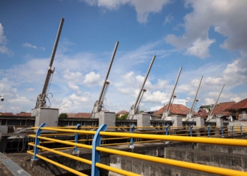 Cari Solusi Atasi Banjir, Gubernur Sumsel Tinjau Stasiun Pengendali Banjir Sungai Bendung