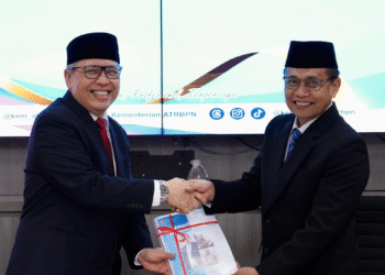 Serah Terima Jabatan Sekjen Kementerian ATR/BPN, Pudji Prasetijanto Hadi Minta Dukungan dalam Mengemban Amanah