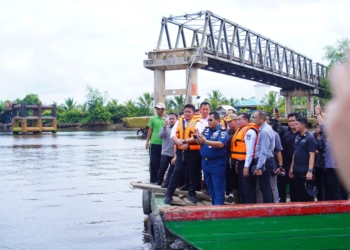 Gubernur Herman Deru dan Bupati Muba Toha Resmikan Groundbreaking Revitalisasi Jembatan P6 Sungai Lalan