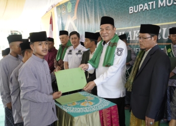 Bupati Muba Hadiri Haflah Akhirussanah dan Wisuda Tahfidz Perdana Ponpes Sirojul Ulum