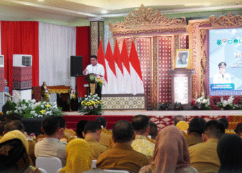 Kepala Kantor Wilayah Badan Pertanahan Nasional Provinsi Sumatera Selatan Ibu Asnawati,S.H.,M.Si Hadiri Musyawarah Perencanaan Pembangunan Rencana Pembangunan Janga Menengah Daerah Sumatera Selatan, di Griya Agung Palembang 12/06/25.