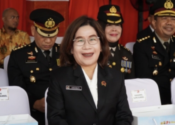 Kakanwil BPN Sumsel Hadiri Upacara Hari Bhayangkara di Polda Sumsel